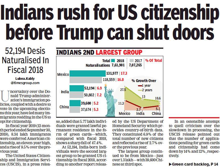 Indian Rush For US Citizenship